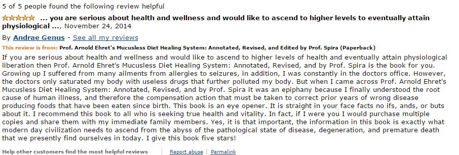 Andrae Amazon Review